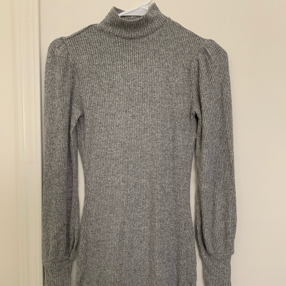 Garage - Mock Neck Grey Dress